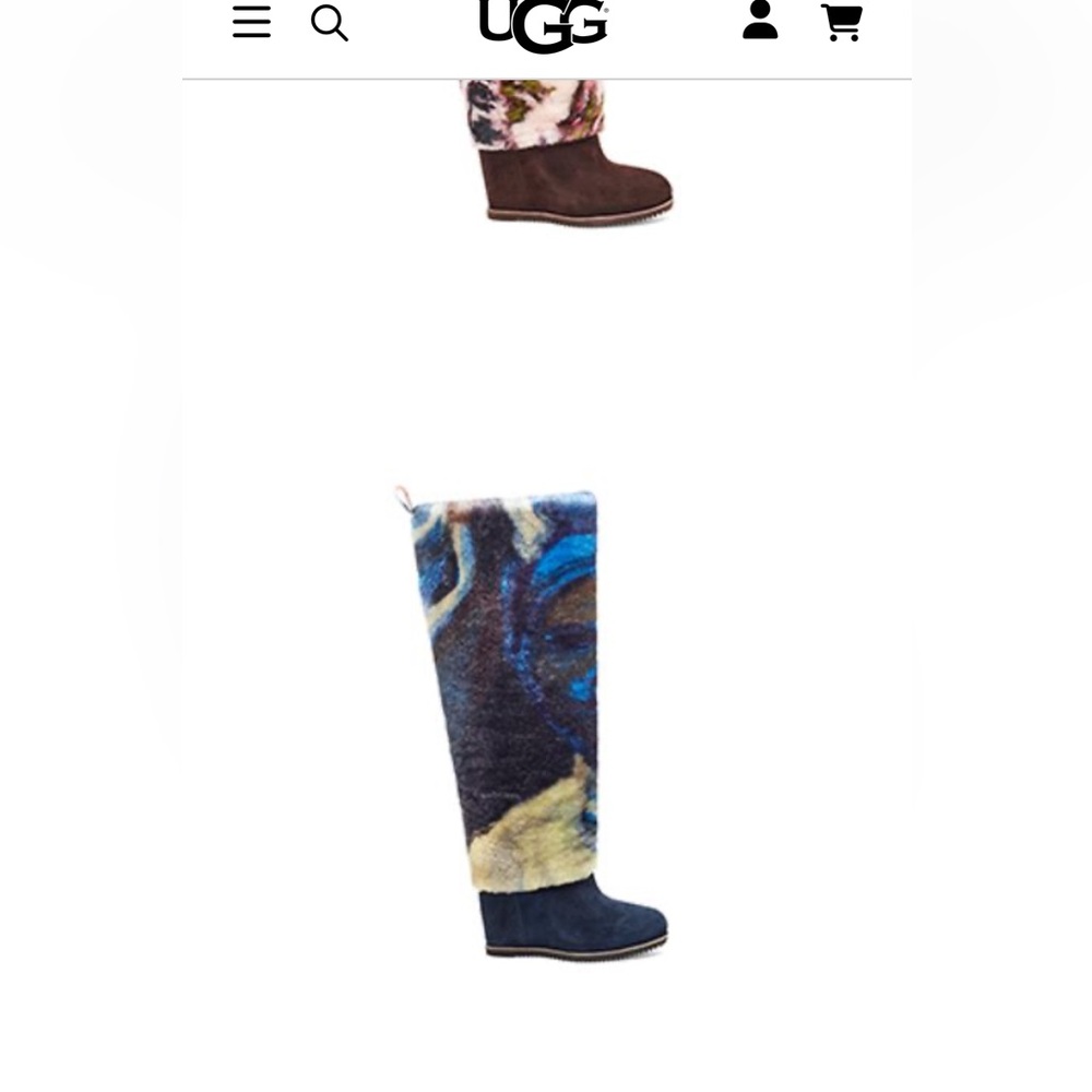 Ugg X Claire Tabouret knee high boots.